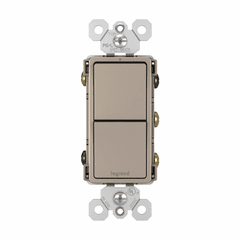 Legrand Radiant Two Single-Pole/3-Way Switches - Nickel - RCD33NICC6 Legrand Radiant Two Single-Pole/3-Way Switches - Nickel - RCD33NICC6