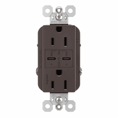 Legrand Radiant Ultra-Fast USB Type-C/C Outlet - White - R26USBPDWCC6 Legrand Radiant Ultra-Fast USB Type-C/C Outlet - White - R26USBPDWCC6