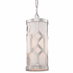 Libby Langdon for Crystorama Jennings 1 Light Polished Nickel Pendant - 2260-PN