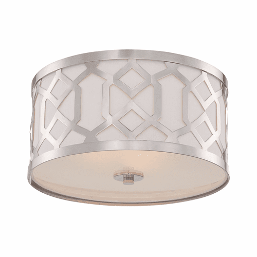 Libby Langdon for Crystorama Jennings 3 Light Polished Nickel Ceiling Mount - 2263-PN