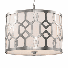 Libby Langdon for Crystorama Jennings 3 Light Polished Nickel Chandelier - 2265-PN