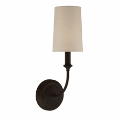 Libby Langdon for Crystorama Sylvan 1 Light Dark Bronze Sconce - 2241-DB