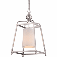 Libby Langdon for Crystorama Sylvan 1 Light Polished Nickel Pendant - 2240-PN