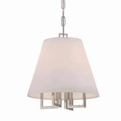 Libby Langdon for Crystorama Westwood 4 Lt Nickel Mini Chandelier - 2254-PN
