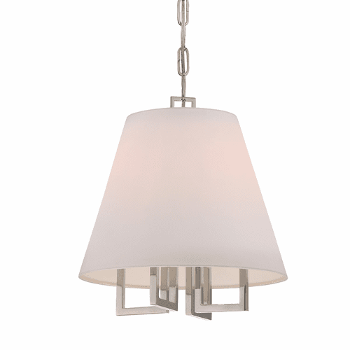 Libby Langdon for Crystorama Westwood 4 Lt Nickel Mini Chandelier - 2254-PN