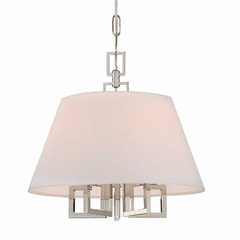 Libby Langdon for Crystorama Westwood 5 Lt Polished Nickel Mini Chandelier - 2255-PN Libby Langdon for Crystorama Westwood 5 Lt Polished Nickel Mini Chandelier - 2255-PN