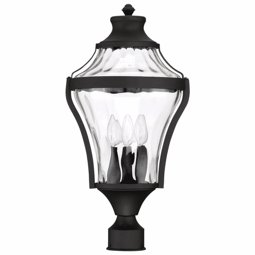 Libre 4-LT Outdoor Post - Black - 72566-66