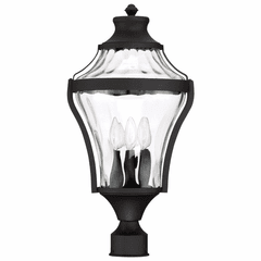 Libre 4-LT Outdoor Post - Black - 72566-66