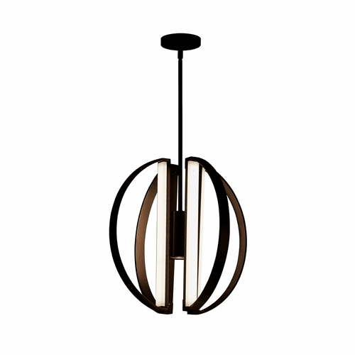 Liv 18" LED 5-Light Chandelier - Matte Black - NSH-4301-MBLK