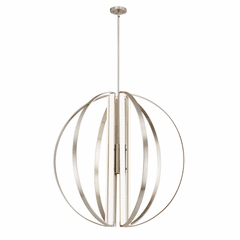 Liv 36" LED 7-Light Chandelier - Brushed Nickel - NSH-4304-NCKL