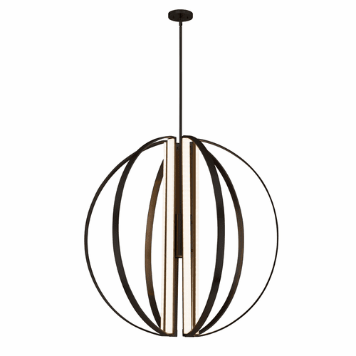 Liv 36" LED 7-Light Chandelier - Matte Black - NSH-4304-MBLK