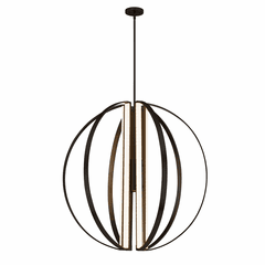 Liv 36" LED 7-Light Chandelier - Matte Black - NSH-4304-MBLK Liv 36" LED 7-Light Chandelier - Matte Black - NSH-4304-MBLK