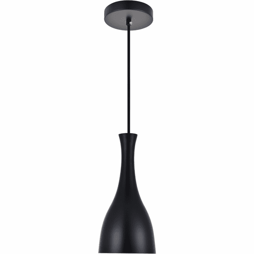 Living District Aiken 1-LT Pendant - Black - LD2407BK