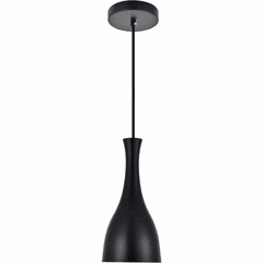 Living District Aiken 1-LT Pendant - Black - LD2407BK