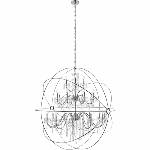 Living District Cordelia 24-LT Crystal Pendant - Chrome - LD8801D60C