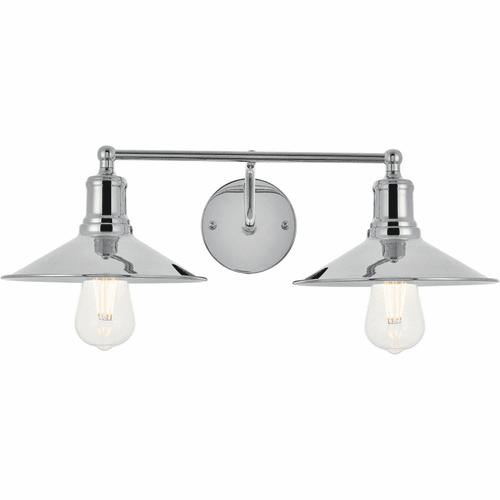 Living District Etude  2-LT Wall Sconce - Chrome - LD4033W21C