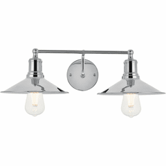 Living District Etude  2-LT Wall Sconce - Chrome - LD4033W21C