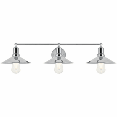 Living District Etude  3-LT Wall Sconce - Chrome - LD4033W33C