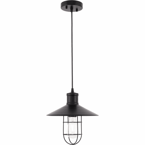 Living District Flaneur  1-LT Pendant - Black - LD7505BK