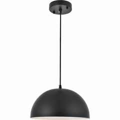 Living District Forte  1-LT Pendant - Black - LD4022D12BK