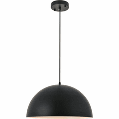Living District Forte  1-LT Pendant - Black - LD4025D16BK