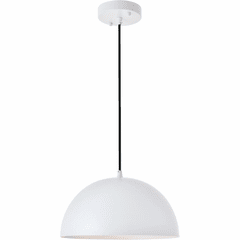 Living District Forte  1-LT Pendant - White - LD4022D12WH