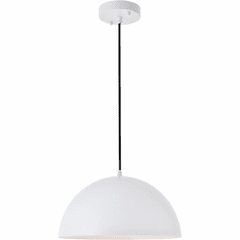 Living District Forte  1-LT Pendant - White - LD4023D14WH