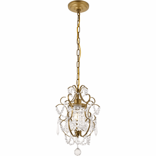 Living District Kirin 1-LT Pendant - Brass - LD5017D11BR