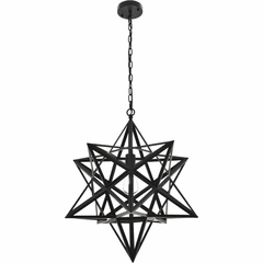 Living District Nocturne  1-LT Pendant - Black - LD4076D24BK