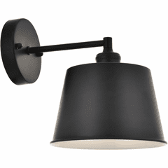Living District Nota  1-LT Wall Sconce - Black - LD4058W8BK