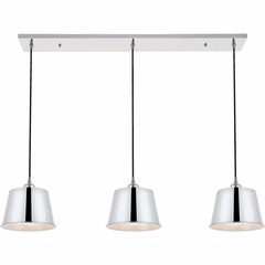 Living District Nota  3-LT Pendant - Chrome - LD4057D40C