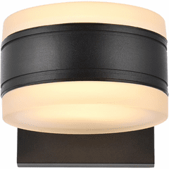 Living District Raine Integrated LED Wall Sconce - Black - LDOD4012BK