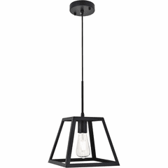 Living District Resolute  1-LT Pendant - Black - LD4061D10BK