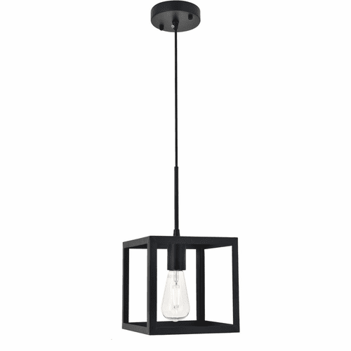 Living District Resolute  1-LT Pendant - Black - LD4063D8BK