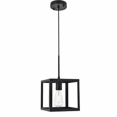 Living District Resolute  1-LT Pendant - Black - LD4063D8BK