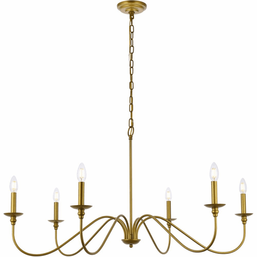 Living District Rohan  42" Chandelier - Brass - LD5056D42BR