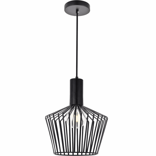 Living District Ronnie 1-LT Pendant - Black - LD2414BK