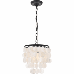 Living District Selene 1-LT Pendant - Black And White - LD5050D10BK