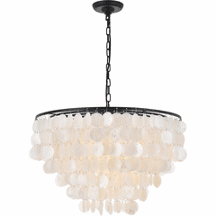 Living District Selene 6-LT Pendant - Black And White - LD5050D24BK