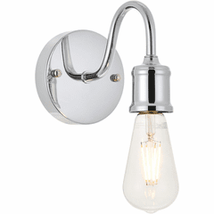 Living District Serif  1-LT Wall Sconce - Chrome - LD4028W5C