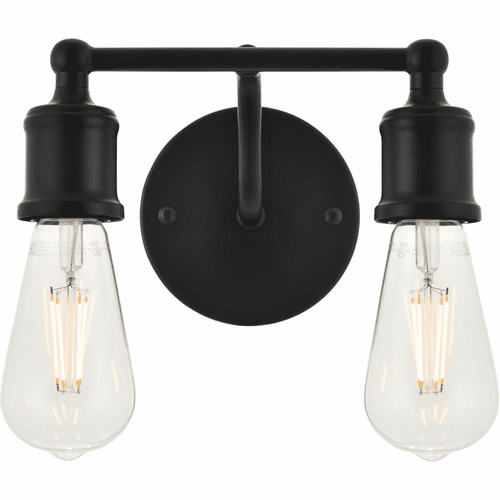 Living District Serif  2-LT Wall Sconce - Black - LD4028W9BK