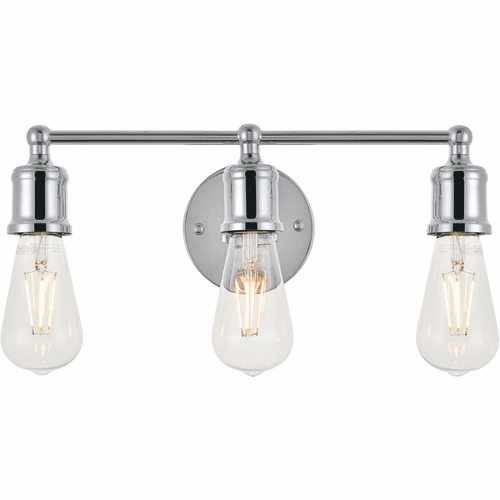 Living District Serif  3-LT Wall Sconce - Chrome - LD4028W16C