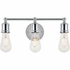 Living District Serif  3-LT Wall Sconce - Chrome - LD4028W16C