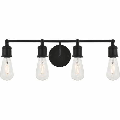 Living District Serif  4-LT Wall Sconce - Black - LD4028W22BK