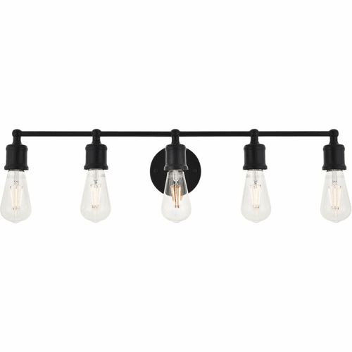 Living District Serif  5-LT Wall Sconce - Black - LD4028W29BK