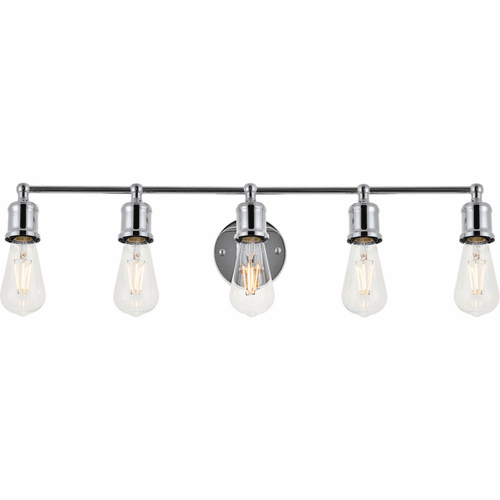 Living District Serif  5-LT Wall Sconce - Chrome - LD4028W29C