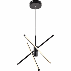 Living District Sonya 3-LT Pendant - Black - LD9001D29BK