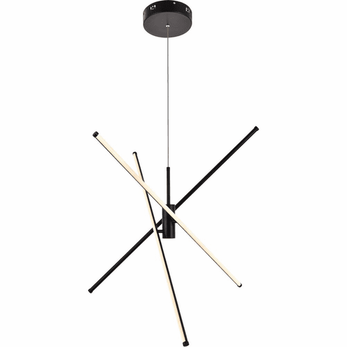 Living District Sonya 3-LT Pendant - Black - LD9001D42BK