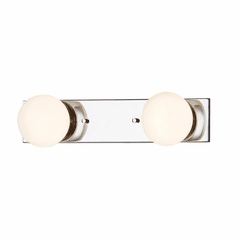 Luna 2-Light LED Bath Bar - Polished Chrome - FSN-4042-CLOP-CROM