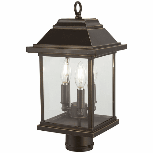 Mariner's Pointe Post Mount - Oil Rubbed Bronze W/ Gold High - 72636-143C